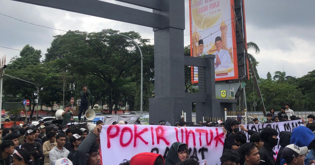 Resolusi Mahasiswa Bogor Kembali Geruduk Pemkab Bogor, Tuntut Batalkan Pokir Pengadaan Videotron Bernilai Ratusan Miliar