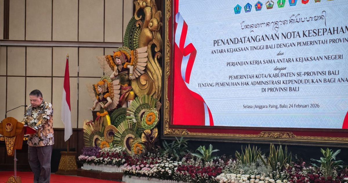 Jamdatun Kawal Kolaborasi Kejati dan Pemprov Bali dalam Pemenuhan Hak Administrasi Anak Terlantar