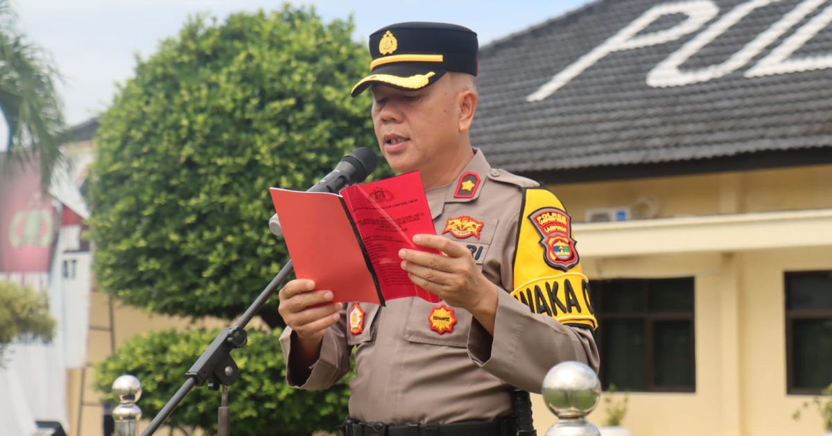 Apel Siaga Kamtibmas Dibulan Ramdhan Digelar Polres Lampung Timur
