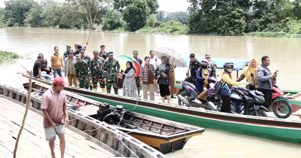 Dandim, Danang Tinjau Calon Lokasi Groundbreaking  Jembatan Merah Putih