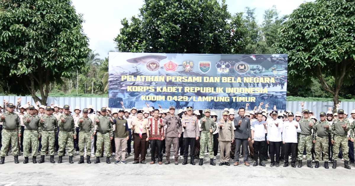 Kodim 0429/Lamtim Buka Pelatihan KKRI, Bina Generasi Berkarakter Tangguh