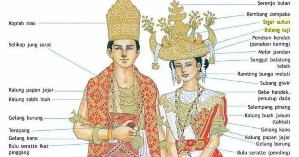 Identitas Warisan Leluhur Pribumi, Atribut Ciri Khas Pakaian Adat Lampung