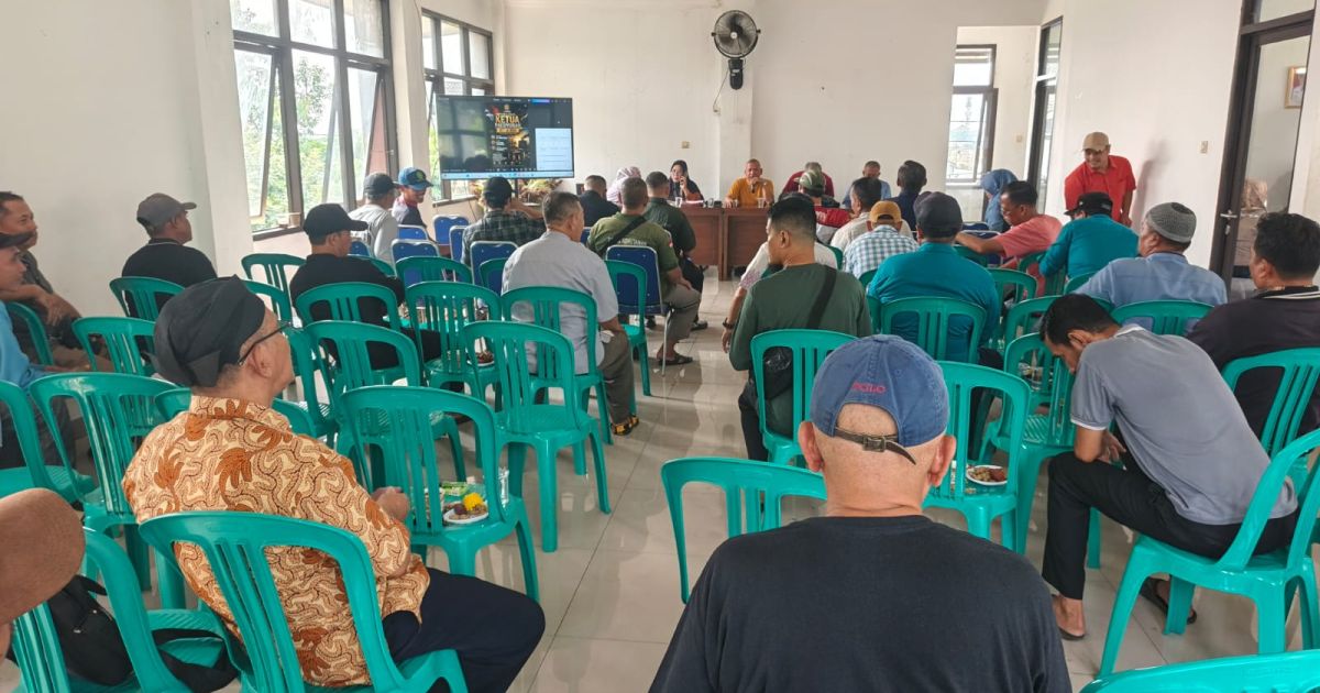 Widodo Ketua Paguyuban Rukun Warga dan Rukun Tetangga Kelurahan Pakansari Cibinong