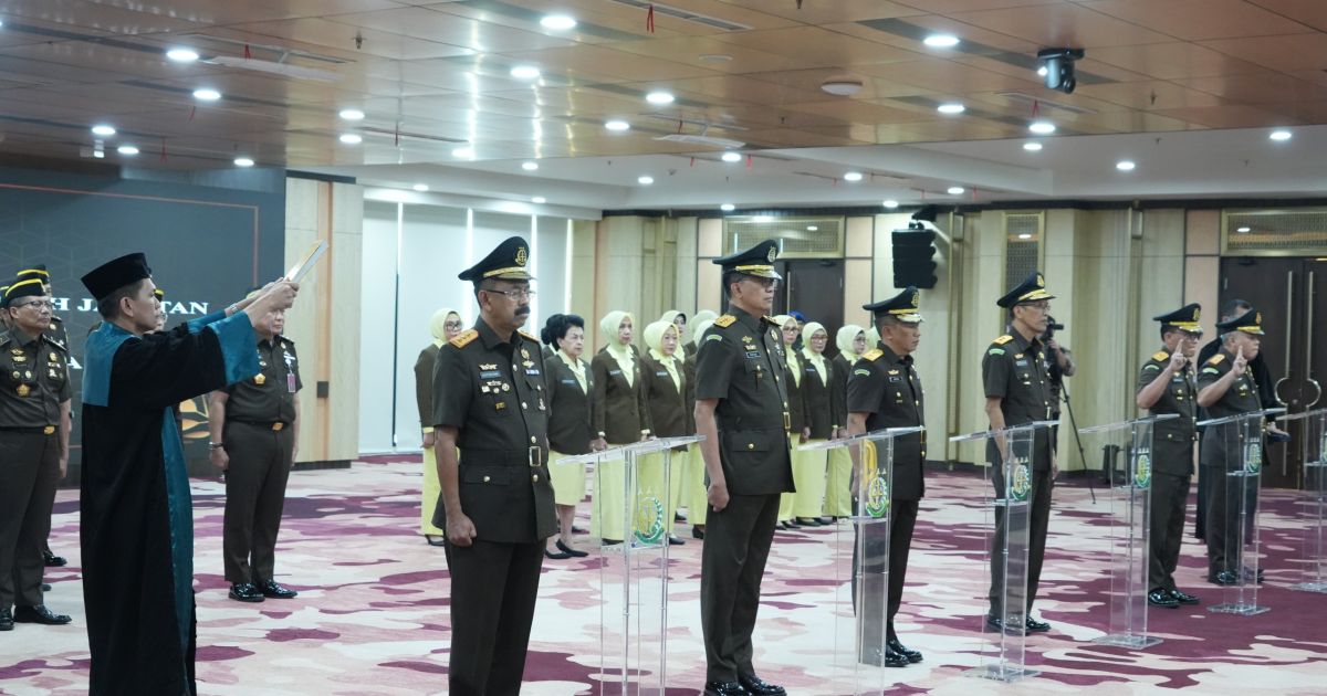 Enam Pejabat Utama Lingkungan Kejagung di Lantik, ini Pesan Tegas Kajagung