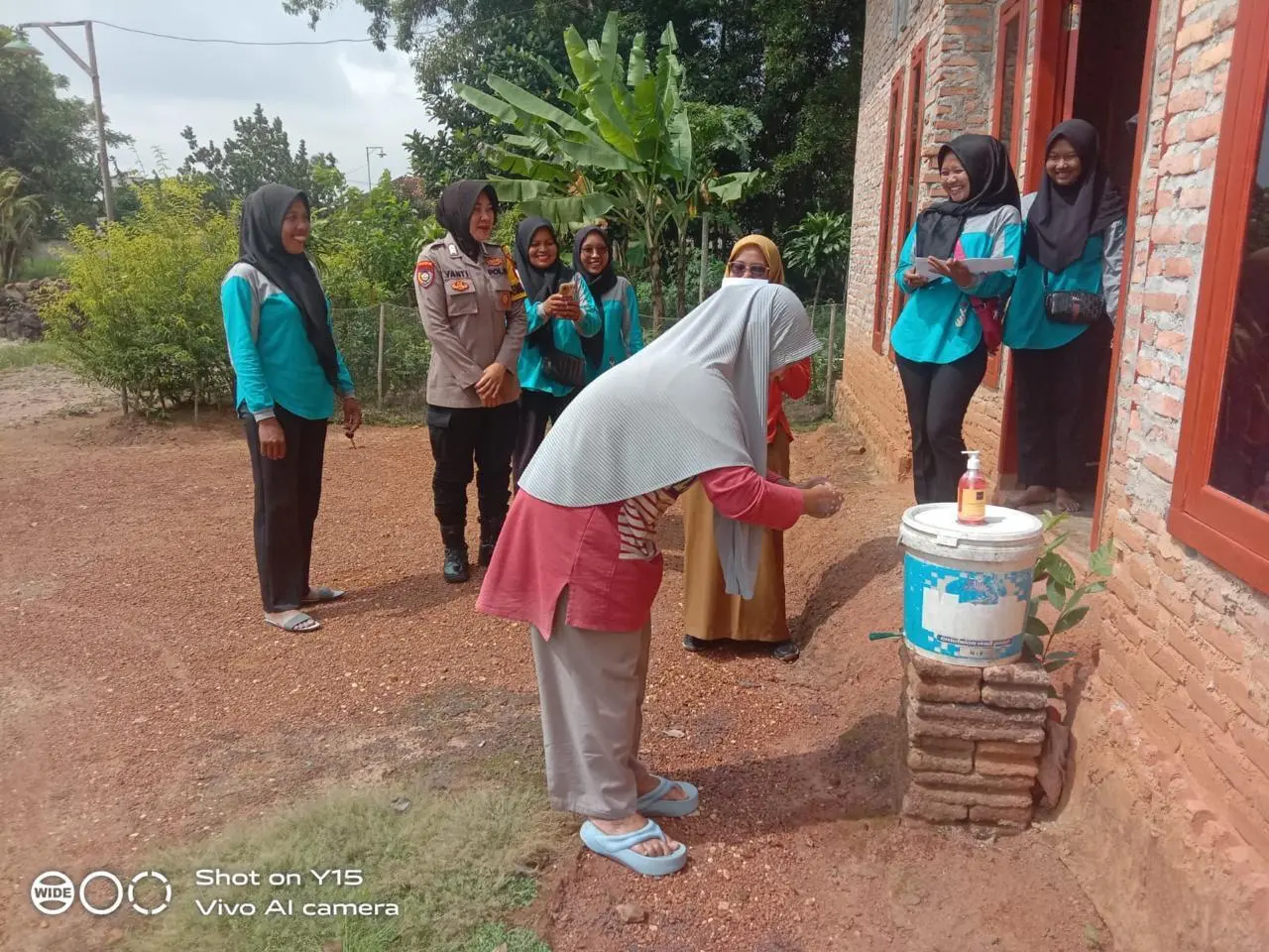 Program STBM Desa Ganti Mulyo Didukung Bhabinkamtibmas Polsek Pekalongan