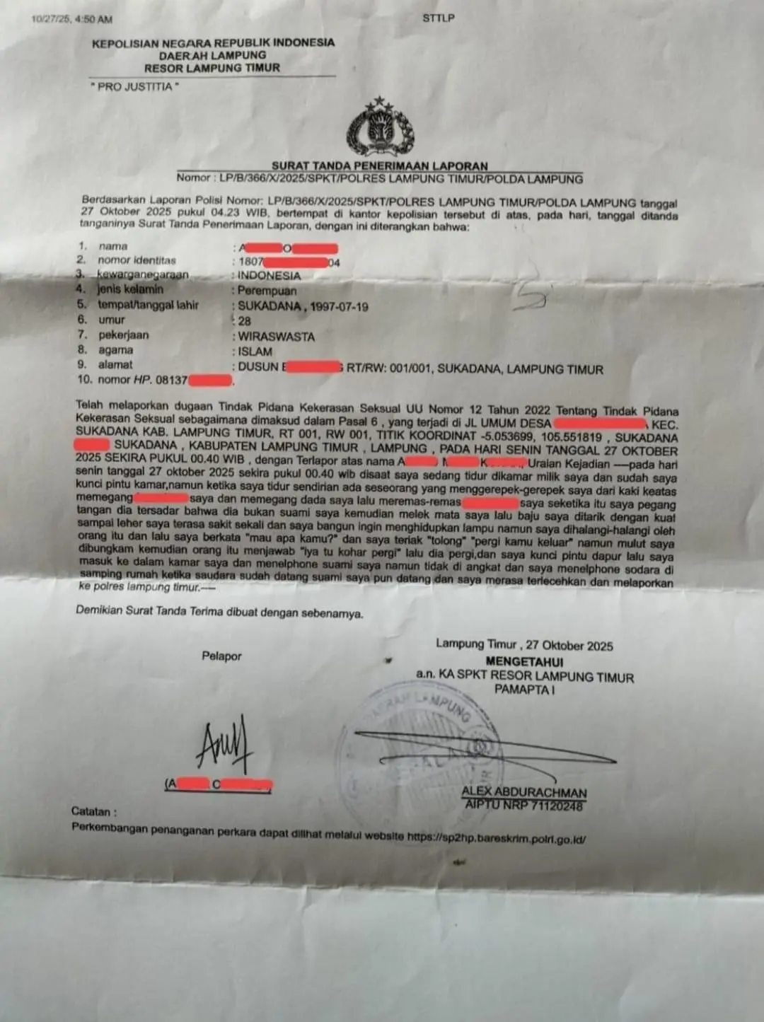 Part-1, Diharap Penanganan Laporan Dugaan TPKS Sesuai Narasi Hingga Keputusan Mahkamah Konstitusi 