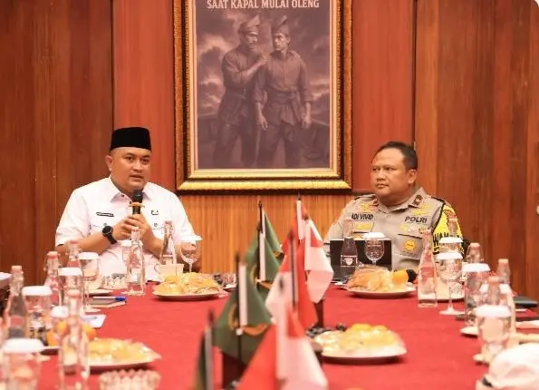 Perkuat Senergi dan Keamanan Daerah Rudy Susmanto Terima Kunjungan Wakapolda 