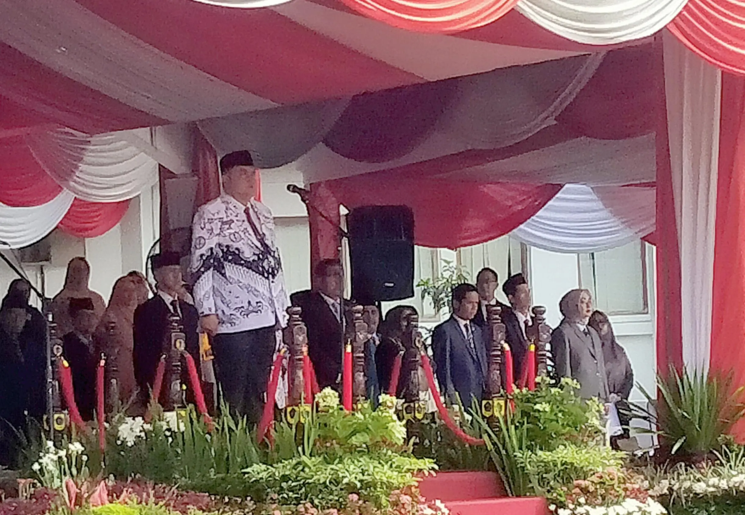 Rudy Susmanto Inspektur Upacara Peringatan HUT PGRI ke 80 dan Hari Guru Nasional Kabupaten Bogor 