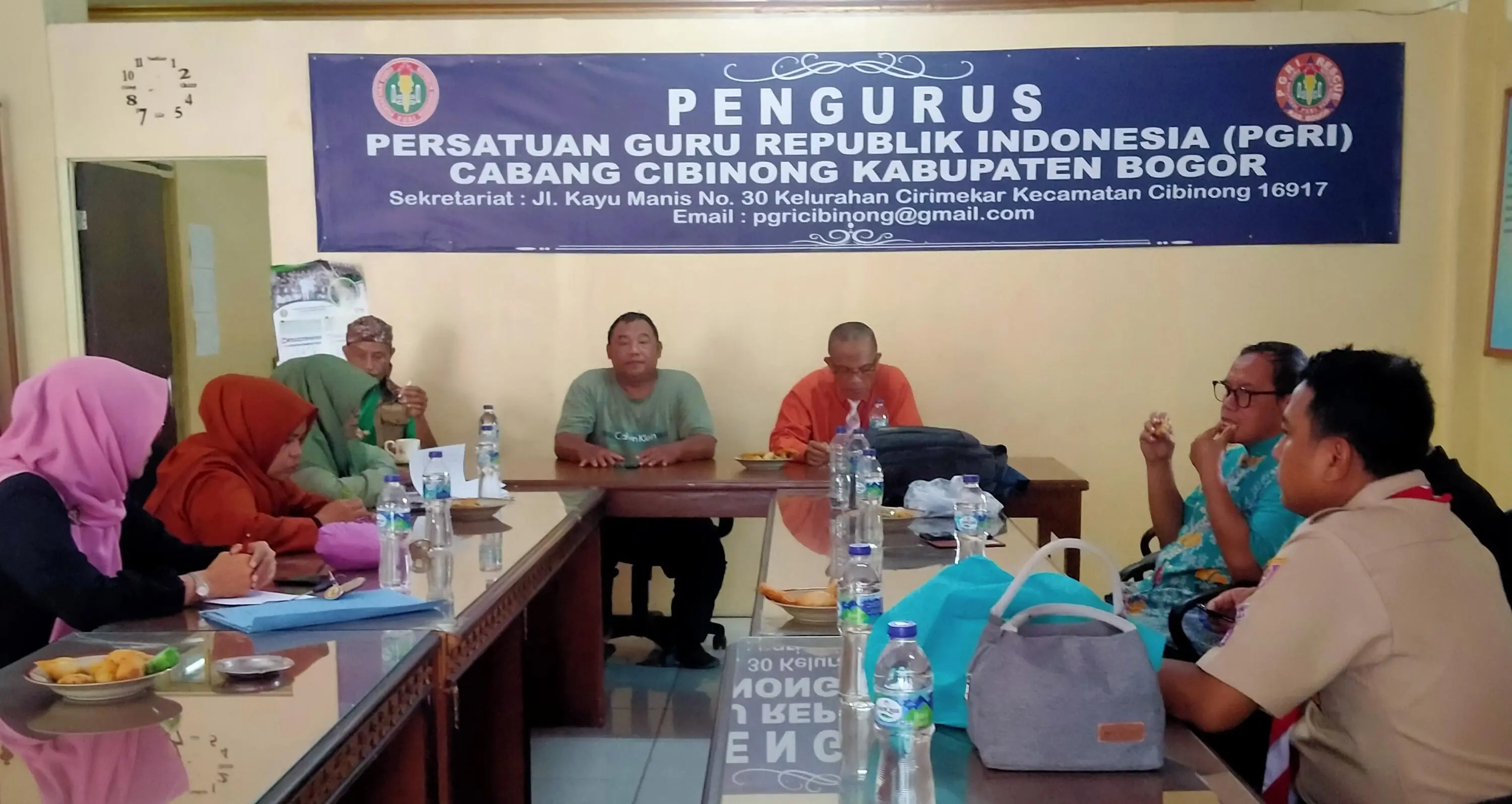 Rapat Panitia HUT PGRI 80, Persiapan Jalan Sehat PGRI Cabang Cibinong
