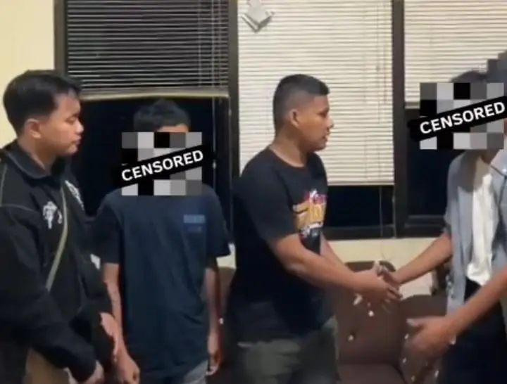 Berpikirlah Sebelum Bertindak Pengendara Motor Cekik Pesepeda  Minta Maaf Pada  Keluarga Korban