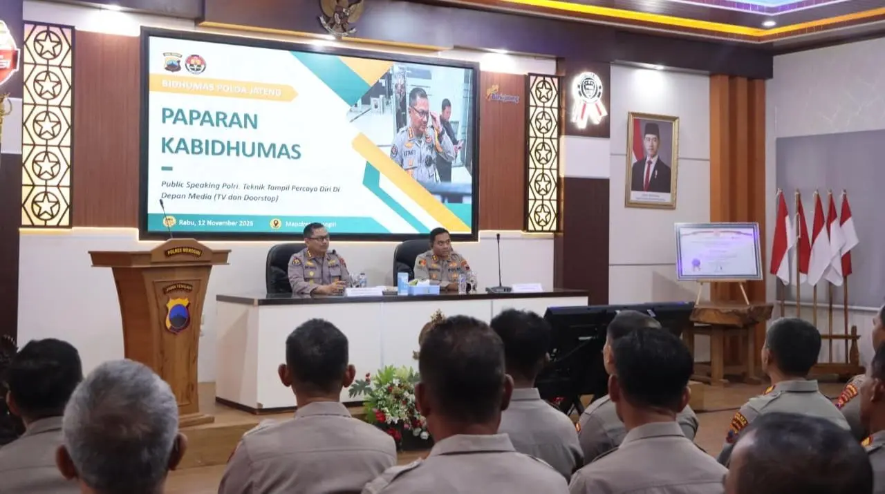 Tekankan Penguatan Manajemen Media di Polres Wonogiri, Kabid Humas Polda Jateng