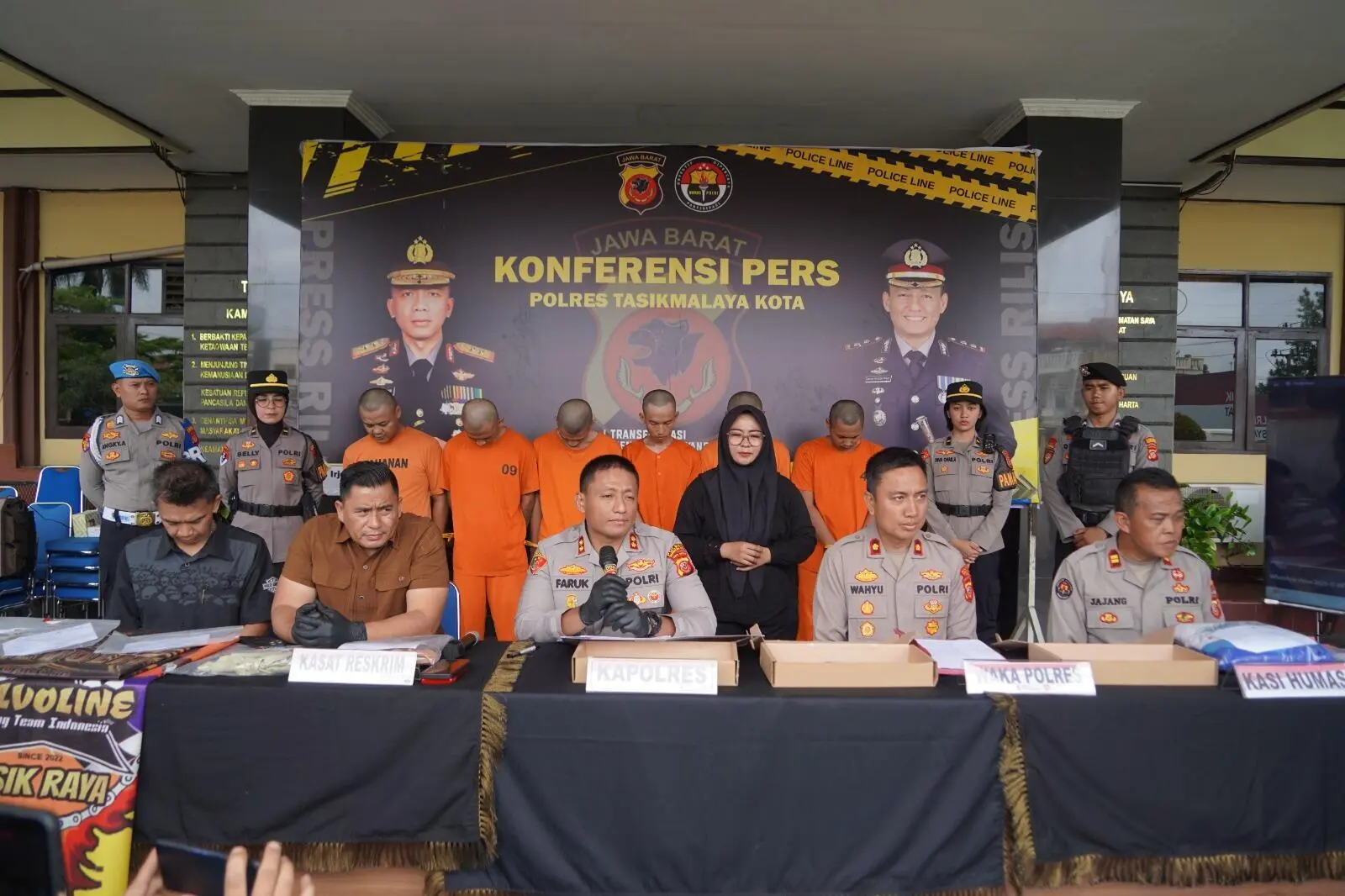 Pelaku Penganiayaan dan Pembawa Senjata Tajam di Wilkum Tasikmalaya Kota di Tindak Tegas Polres  Kota