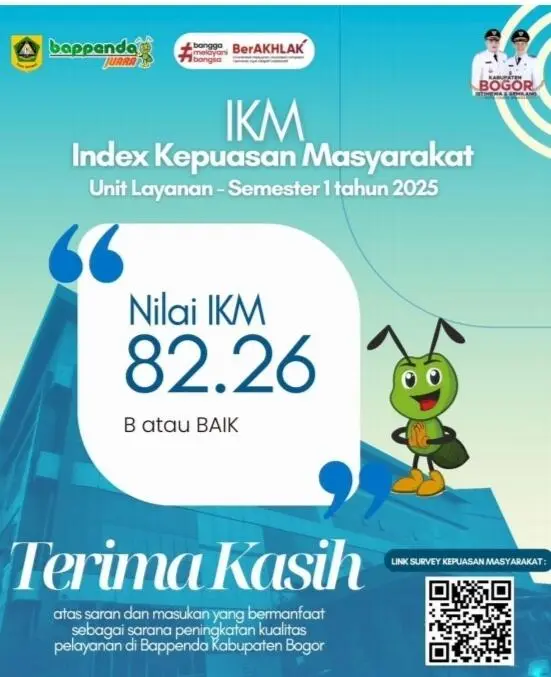 Publikasi Kinerja Bappenda Kabupaten Bogor Tahun 2025.