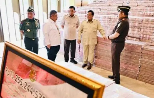 Tiga Belas Triliun Rupiah Kerugian Negara Berhasil di Sita dan di Kembalikan, Atas Arahan Presiden Prabowo