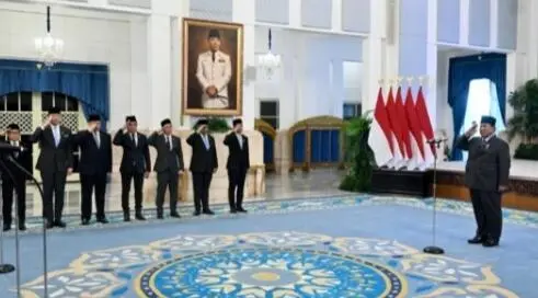 Reshuffle Kabinet Merah Putih Empat Menteri dan Satu Wakil Menteri Dilantik Presiden 