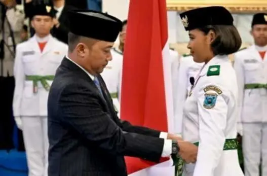 Inilah Tujuh Puluh Enam Putra Putri Terbaik Pasukan Pengibar Bendera Pusaka 2025 Yang di Kukuhkan 