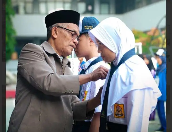Hari Pertama Kegiatan Belajar Mengajar SMP PGRI 1 Cibinong, Ini Kata H.Abidin