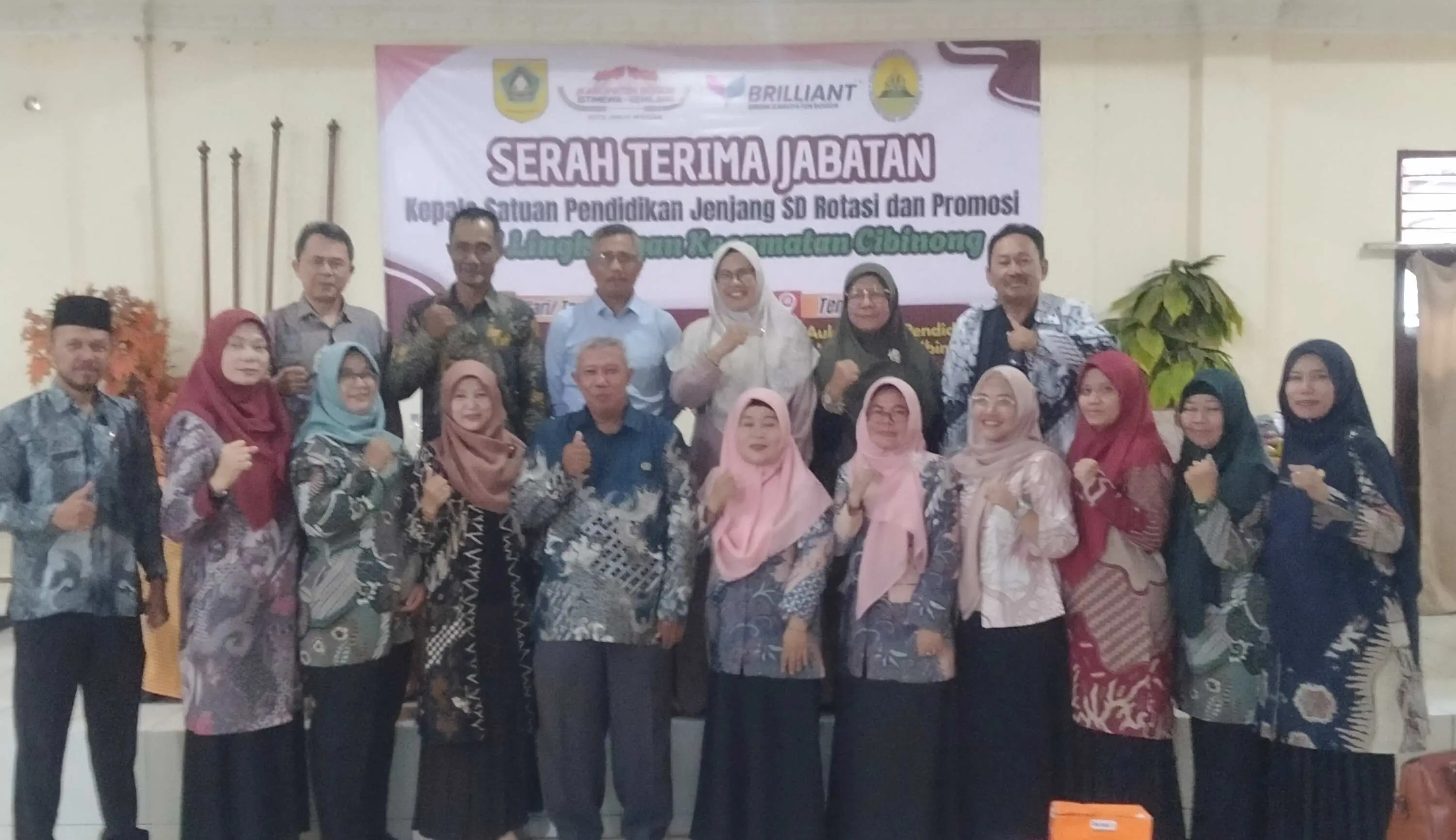 Sertijab Kepala Sekolah, Rotasi,Promosi di Lingkungan Kecamatan Cibinong 