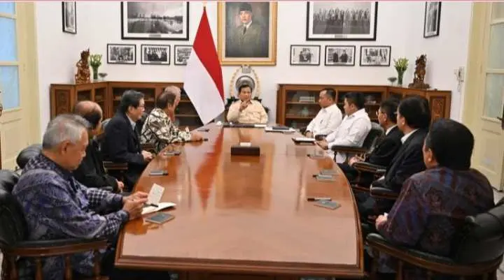 Bahas Investasi dan Ekonomi Nasional Prabowo Subianto Terima Delapan Pengusaha Besar Indonesia 