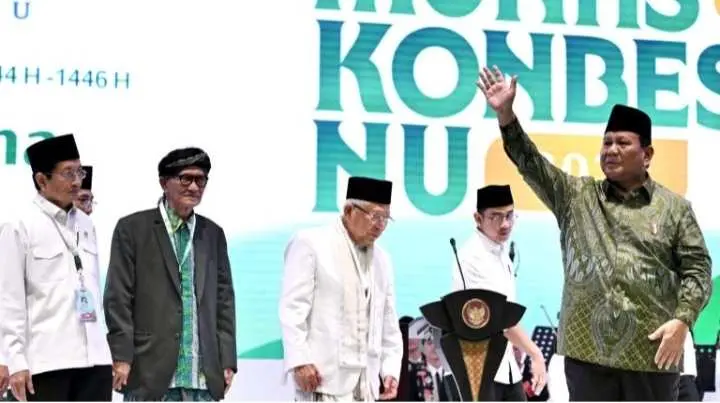 Prabowo Subianto Tegaskan Komitmen Persatuan Bangsa Saat Hadiri Harlah Nahdlatul Ulama 