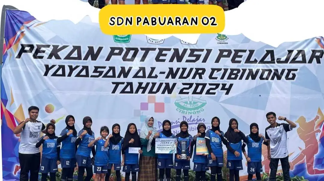 Tim Futsal Putra Putri SDN Pabuaran 02 Cibinong Rebut Posisi ke Tiga Pada Pekan Potensi Pelajar Yayasan Al-Nur 