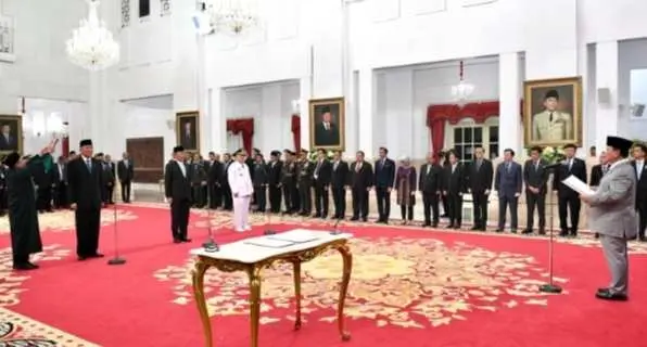 Presiden Prabowo Lantik Ketua Harian dan Sekretaris Dewan Pertahanan Nasional