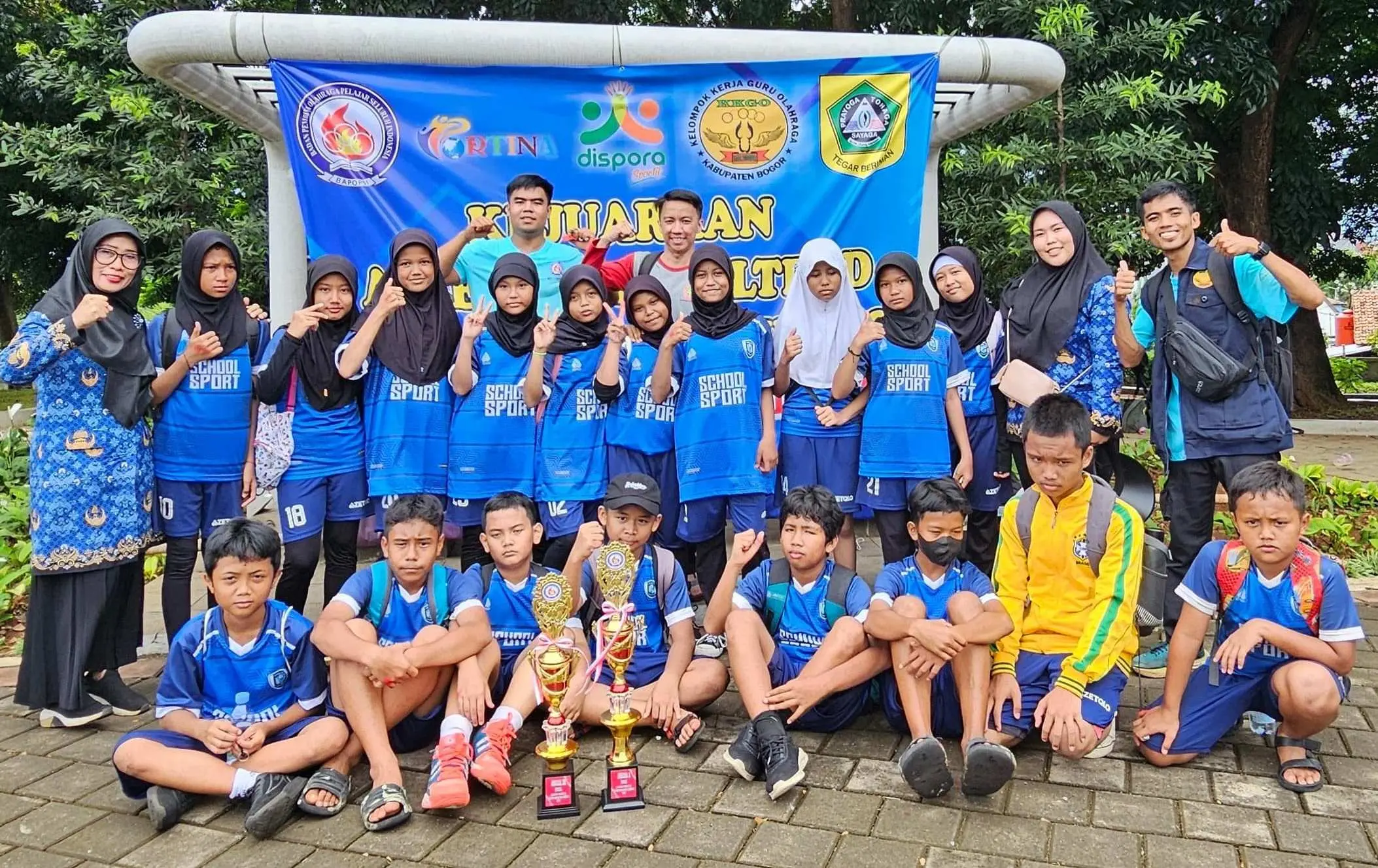 SDN Pabuaran 02 Juara Satu Dagongan Putri Dalam Lomba Kejuaraan BAPOPSI Kecamatan Cibinong 