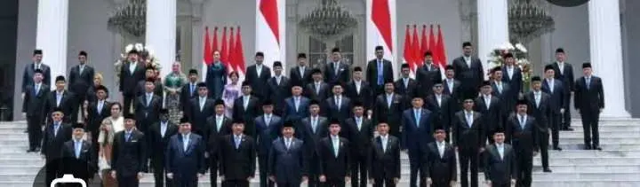 Susunan Menteri Kabinet Merah Putih Prabowo Subianto Gibran Raka Bumingraka