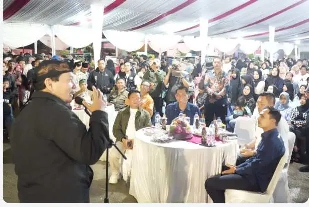 Pesta Rakyat Hari TNI Ke 79  Desa Palasari Diapresiasi Bachril Bakri 